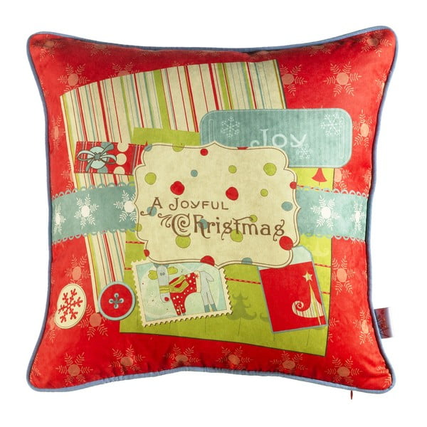 Vianočná obliečka na vankúš Apolena Comfort Joyful, 43 × 43 cm
