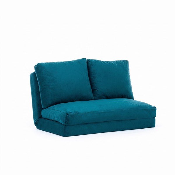 Rozkladacia pohovka v petrolejovej farbe 120 cm Taida – Balcab Home