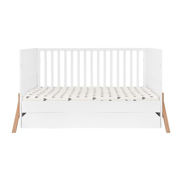 Biela detská postieľka so zásuvkou BELLAMY Lotta, 70 × 140 cm-image-4