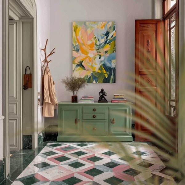 Tlačený obraz na plátne 70x100 cm Floral Gust – Styler-image-1