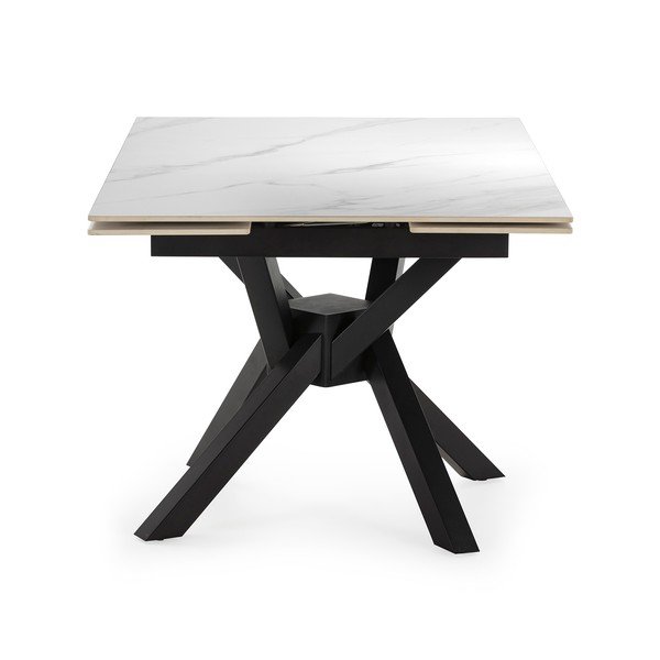 Rozkladací jedálenský stôl s prídavnou doskou s doskou z kameňa 90x150 cm Arlene – Marckeric-image-3