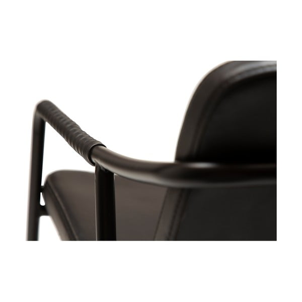 Čierne kreslo z imitácie kože DAN-FORM Denmark Boto-image-1