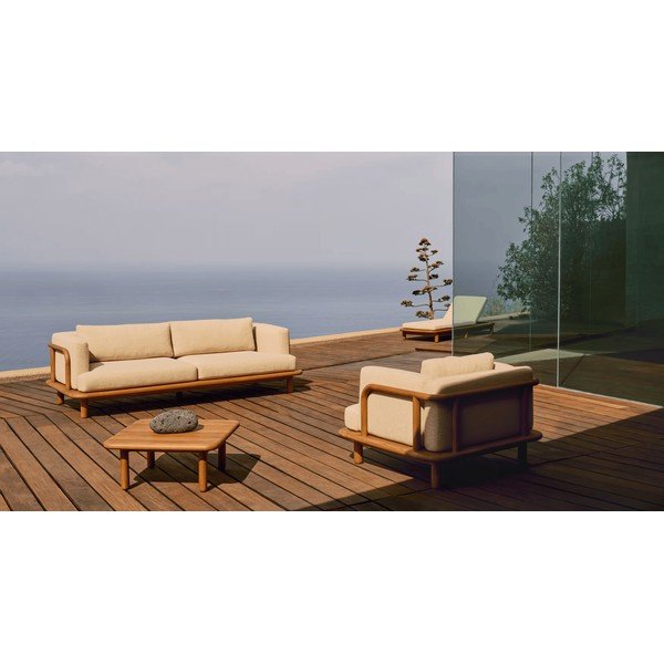 Záhradný odkladací stolík z tíkového dreva 70x70 cm Turqueta – Kave Home-image-2