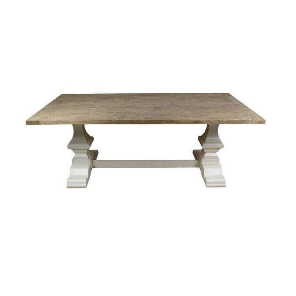 Biely jedálenský stôl z borovicového dreva HSM Collection Hampshire, 300 x 100 cm