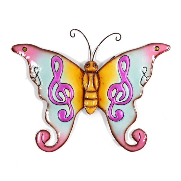 Farebná dekorácia v tvare motýľa InArt, 37 × 30