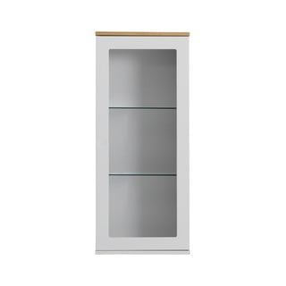Biela jednodverová vitrína Tenzo Dot, výška 95 cm