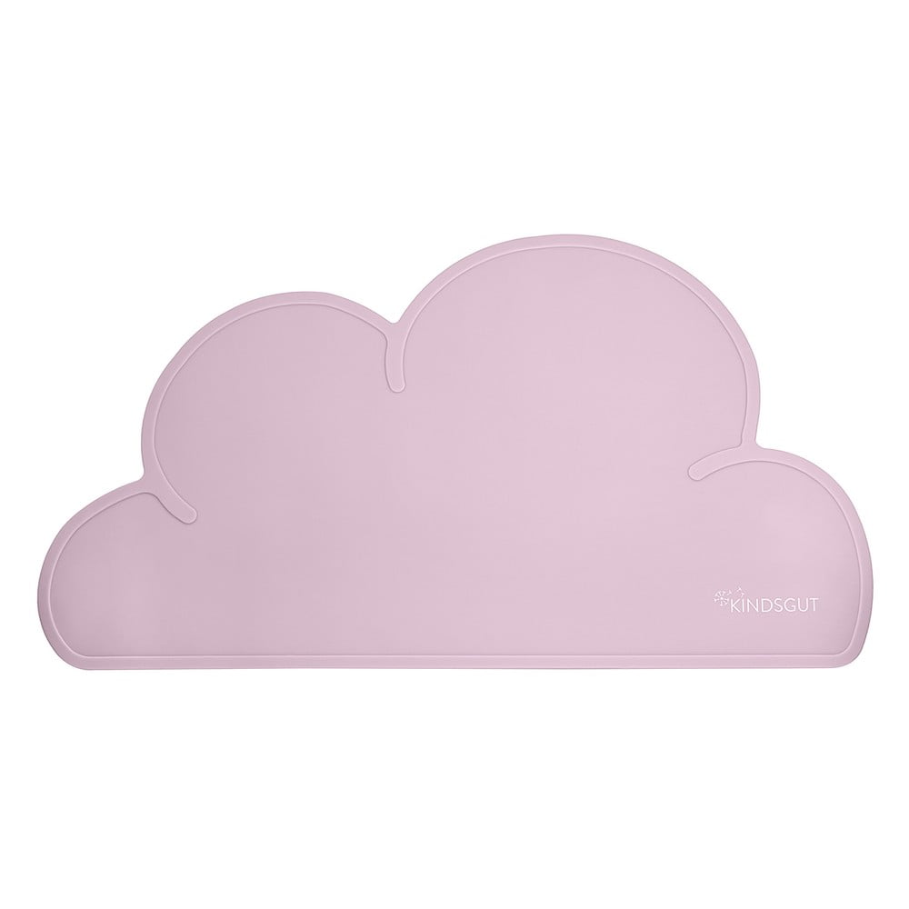 Ružové silikónové prestieranie Kindsgut Cloud, 49 x 27 cm