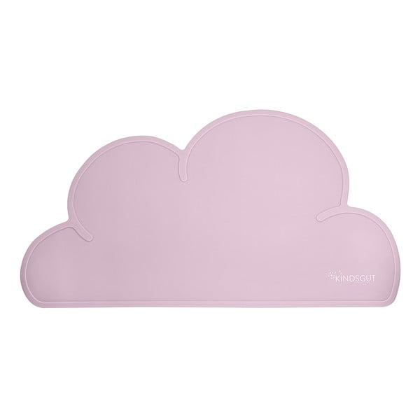 Ružové silikónové prestieranie Kindsgut Cloud, 49 x 27 cm