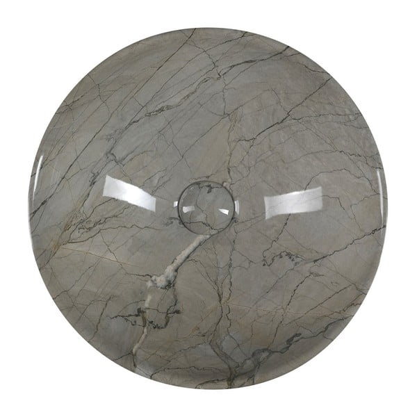 Sivé keramické okrúhle umývadlo ø 42 cm Dalma – Sapho-image-2