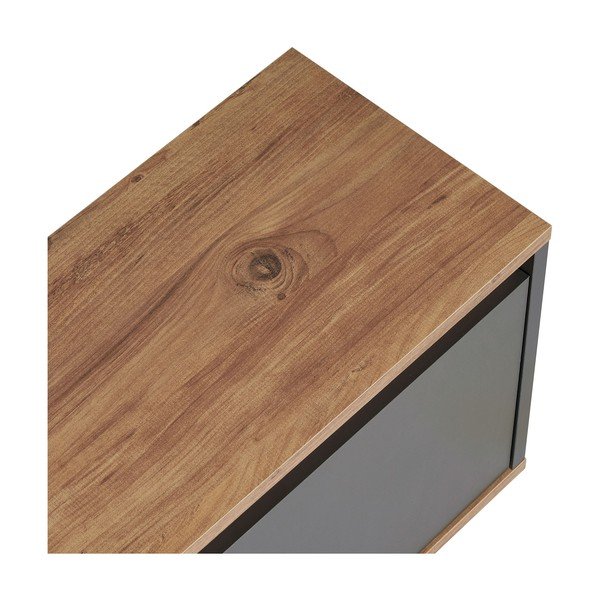 Antracitový TV stolík 160x42x30 cm Sentinel – Kalune Design-image-4