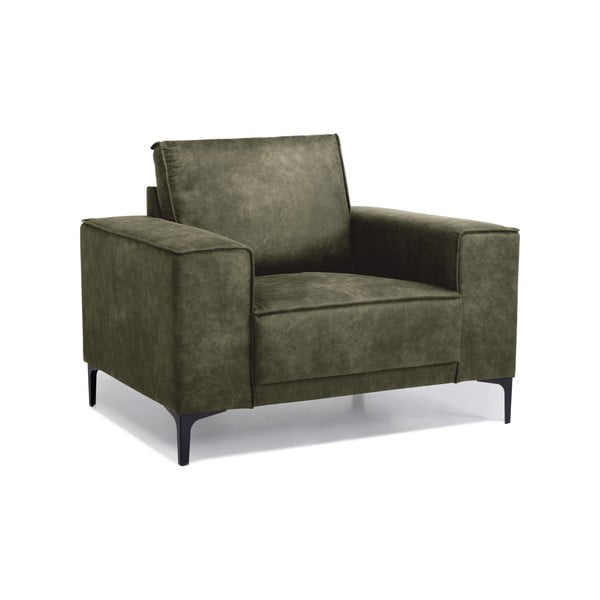 Zelené kreslo z imitácie kože Copenhagen – Scandic