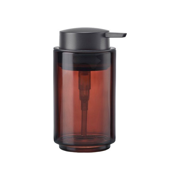 Hnedý sklenený dávkovač mydla 250 ml Tada – Zone