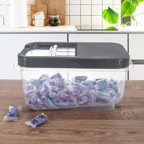 Plastový úložný box s vekom 35x20x18 cm Slop – Orion-image-4