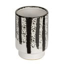 Čierno-biely keramický téglik na zubné kefky Subiza – Wenko