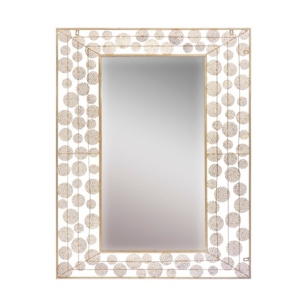 Nástenné zrkadlo v zlatej farbe Mauro Ferretti Dish Glam, 85 x 110 cm