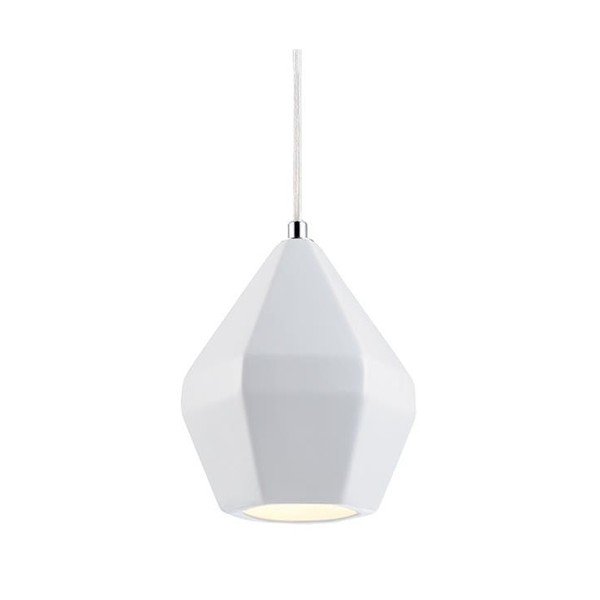 Biele závesné svietidlo Markslöjd Ruby, ⌀ 14 cm