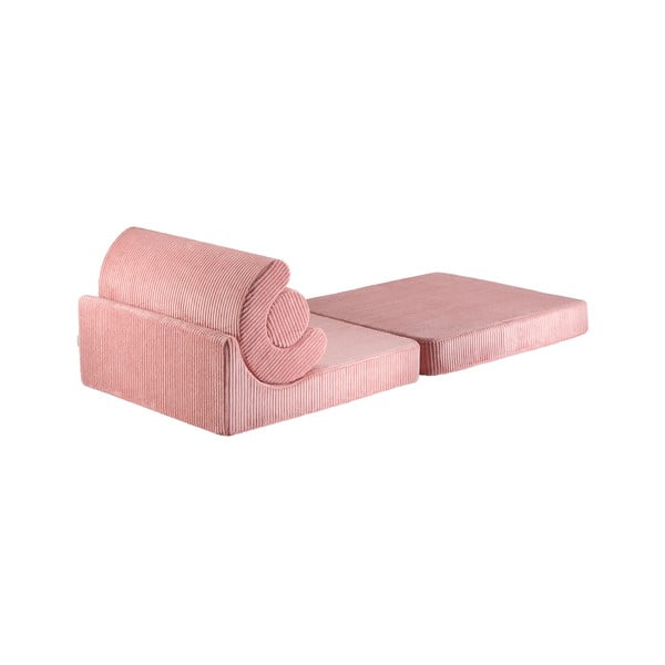 Ružové menčestrové detské kresielko Flipster – Wigiwama-image-2