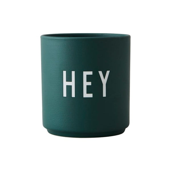 Tmavozelený porcelánový hrnček 300 ml Hey – Design Letters