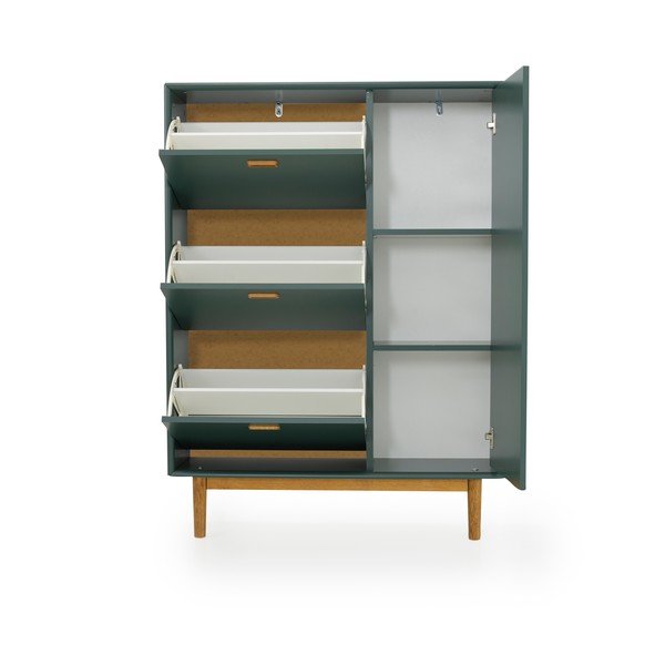 Zelená výklopná skrinka na topánky Svea – Tenzo-image-2