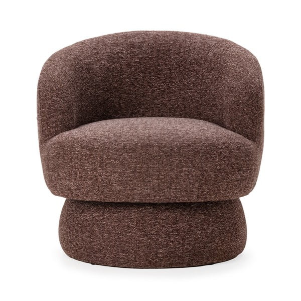 Fialové/hnedé otočné kreslo Dali – MOME-image-2
