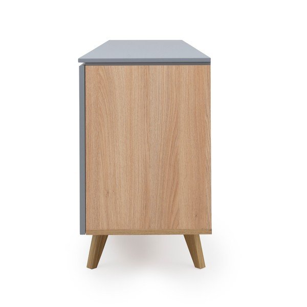 Sivá komoda Tenzo Plain, šírka 210 cm-image-3