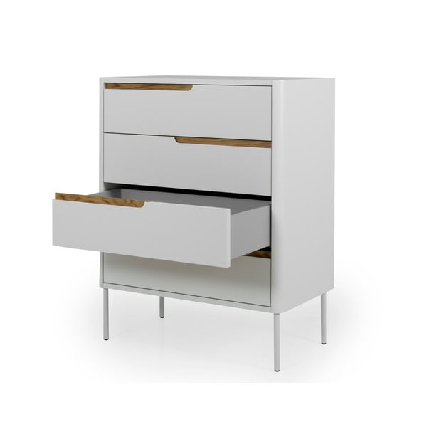 Biela komoda Tenzo Switch, 80 x 102 cm-image-2