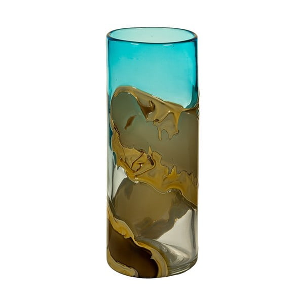 Ručne vyrábaná krištáľová váza Santiago Pons Kris, výška 30 cm