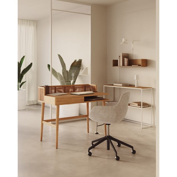 Béžová kancelárska stolička Tissiana – Kave Home-image-1