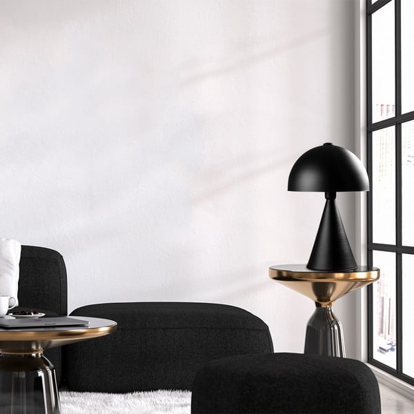 Čierna stolová lampa s kovovým tienidlom (výška 52 cm) Dodo – Opviq lights-image-1