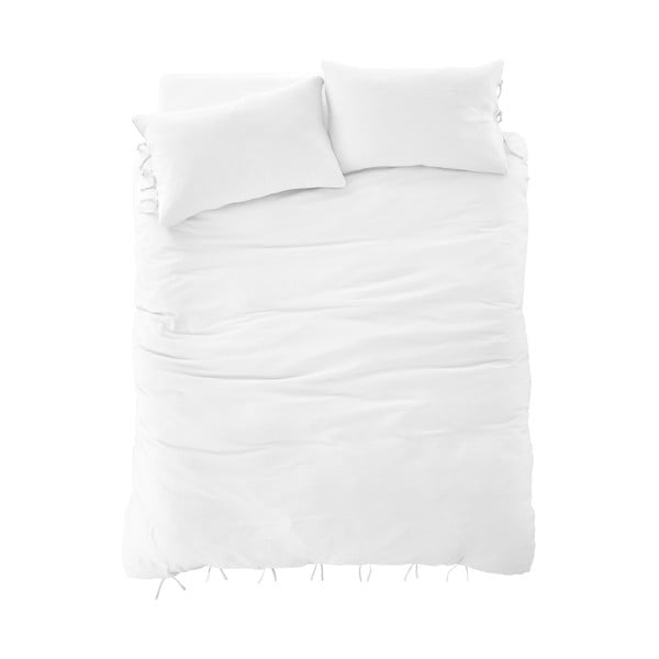 Biele mušelínové obliečky na jednolôžko 135x200 cm Afra – Pineapple Elephant-image-2