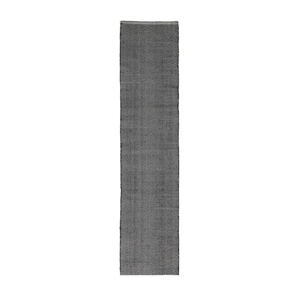 Ručne tkaný bavlnený behúň Webtappeti Zic Zac, 55 x 170 cm