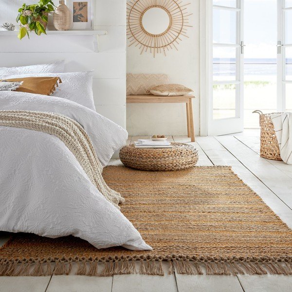 Žltý jutový koberec Flair Rugs Equinox, 160 x 230 cm-image-4