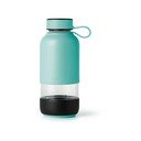 Tyrkysovomodrá cestovná sklenená fľaša 500 ml To Go – Lékué