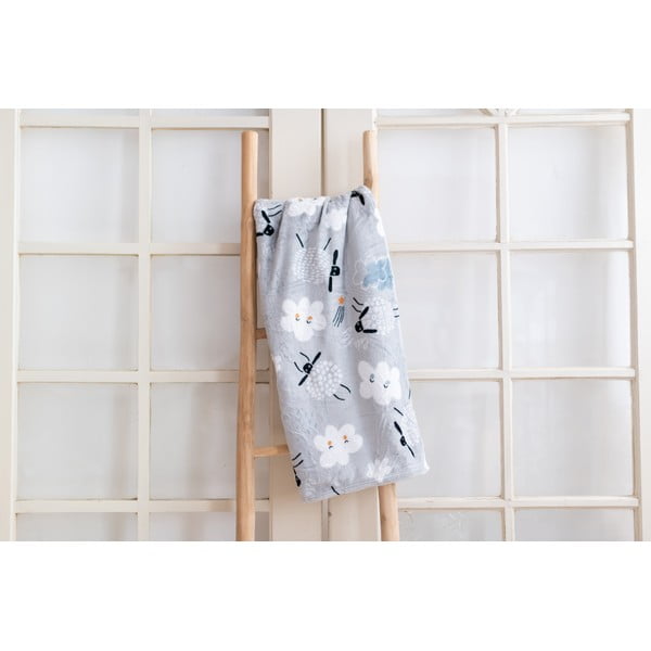 Sivá detská deka z mikroplyšu 150x200 cm Sheep – My Home