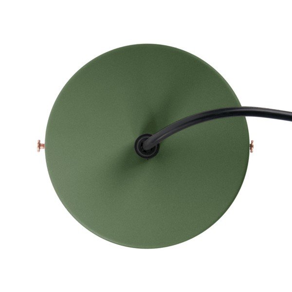 Zelené závesné svietidlo s detailmi v medenej farbe Leitmotiv Mingle, ⌀ 21 cm-image-1