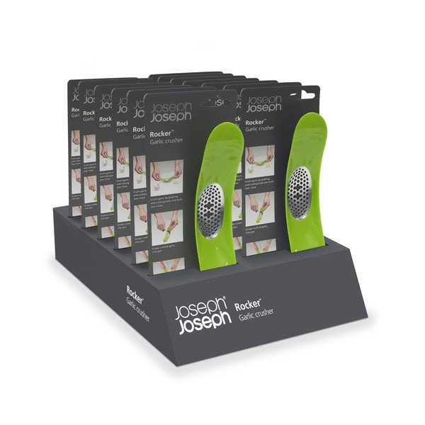 Zelený kolískový lis na cesnak Joseph Joseph Garlic Rocker-image-2
