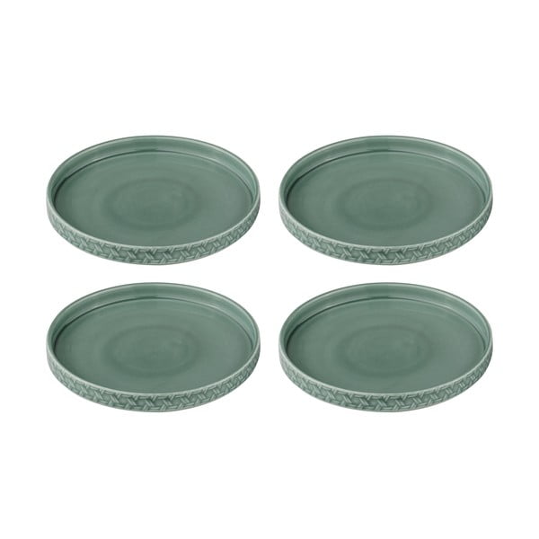 Tyrkysové dezertné porcelánové taniere v súprave 4 ks ø 20 cm Heath Jade – Ladelle