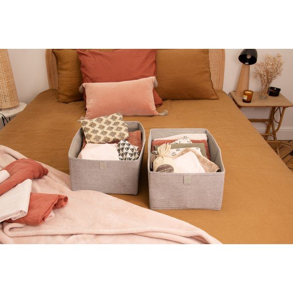 Sivý úložný box Compactor Oxford, 42 x 36 cm-image-2