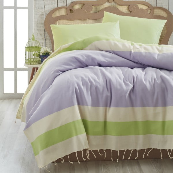 Prikrývka cez posteľ Buldan Lilac, 200x235 cm