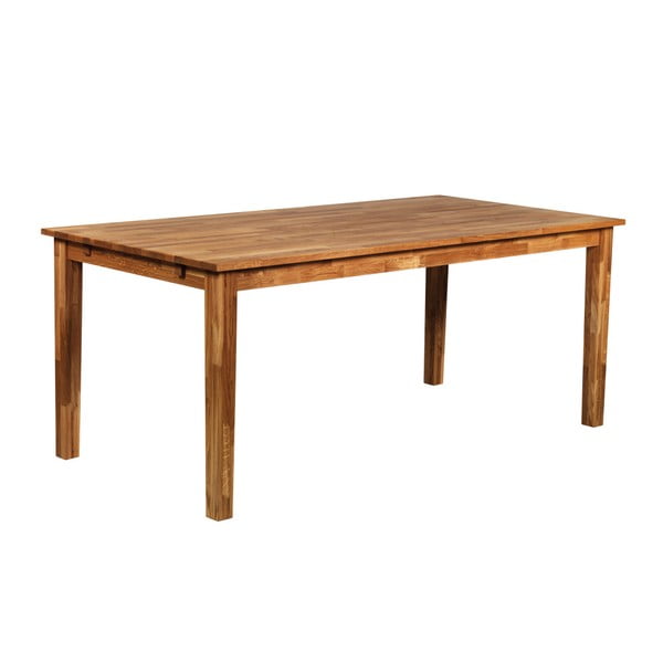 Jedálenský stôl z masívneho dubového dreva Folke Finnus, 180 × 90 cm