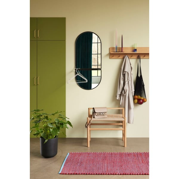 Nástenné zrkadlo s poličkou 21x102 cm Carry – Hübsch-image-2