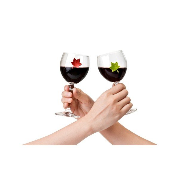 Rozlišovače pohárov Qualy Leaf My Glass, 6 kusov-image-3