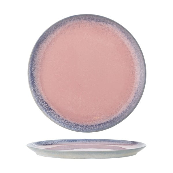 Svetloružový tanier z kameniny ø 26,5 cm Paula – Bloomingville