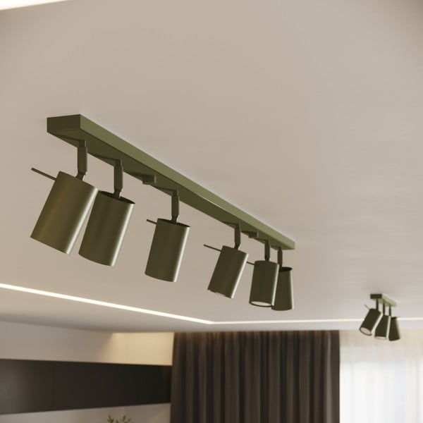 Zelené bodové svietidlo 6x81 cm Etna – Sollux-image-1