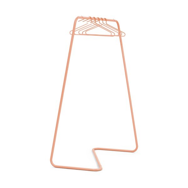 Oceľový stojan na oblečenie v lososovej farbe 118x160x57 cm Hang-On – Spinder Design