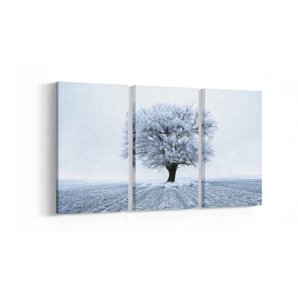 Sada 3 obrazov Winter Tree, 30 × 60 cm