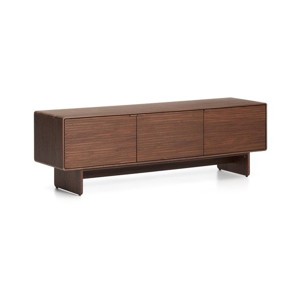 TV stolík v dekore orecha v tmavo prírodnej farbe 150x46x40 cm Norlen – Kave Home