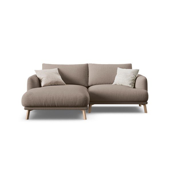 Taupe rohová pohovka (ľavý roh/s leňoškou) Naomi – Micadoni -image-2