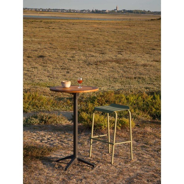 Hliníkový okrúhly záhradný jedálenský stôl ø 68 cm Spring – Ezeis-image-1