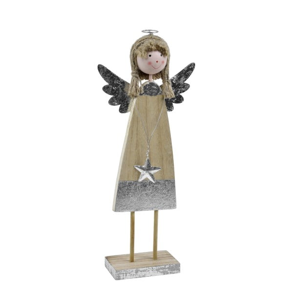 Dekoratívny drevený anjel Ego Dekor Stela, výška 29 cm